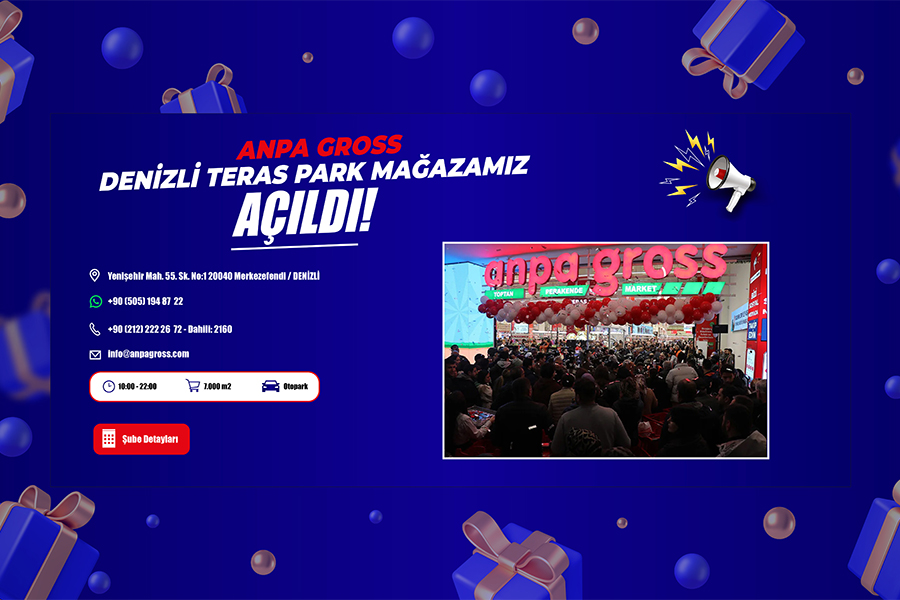 GRAND OPENING: Anpagross is Now at Denizli Teras Park!