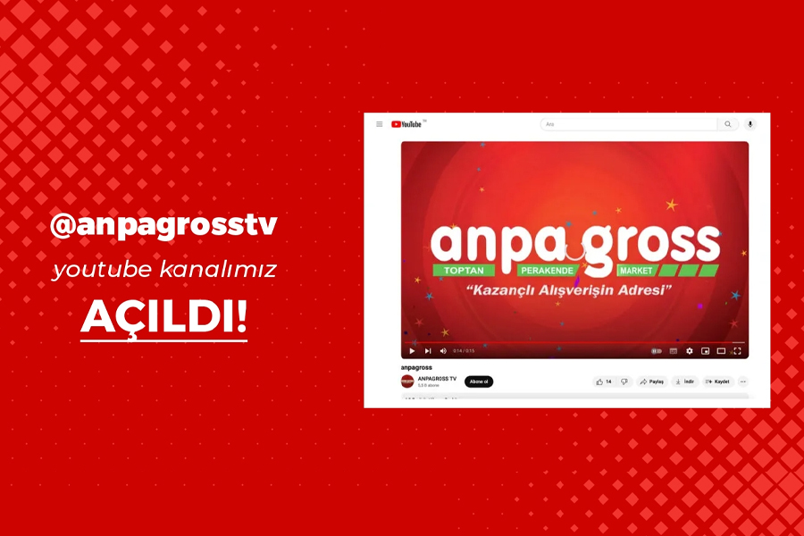 Anpagross�tan bir Yenilik Daha: Youtube Kanal�m�z A��ld�!